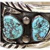 Image 3 : Vintage Navajo Sterling Turquoise Watch Bracelet