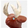 Image 4 : Large Zuni Pipestone Jackalope Fetish by Eustace