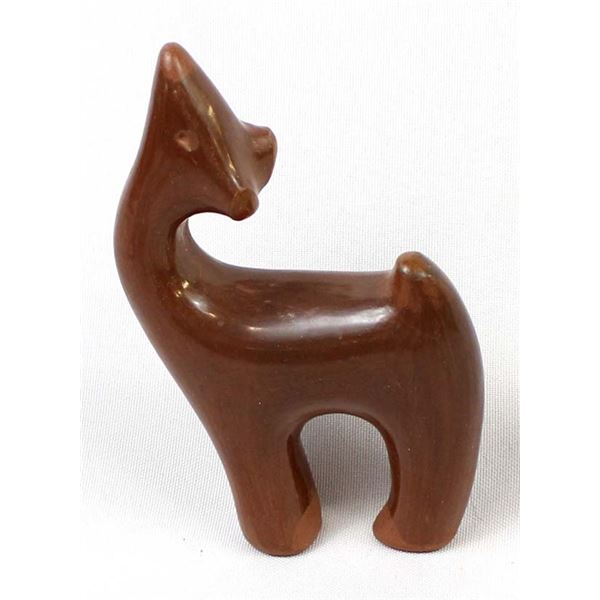 Native American Santa Clara Pottery Deer