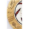 Image 3 : Handbeaded Wooden Carved Plate