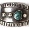 Image 2 : Navajo Old Pawn Sterling Turquoise Watch Tips