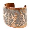 Image 4 : Large Navajo Copper Storyteller Bracelet, Becenti
