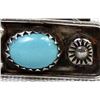 Image 3 : Navajo Sterling Turquoise Tie Bar Clip