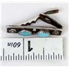 Image 5 : Navajo Sterling Turquoise Tie Bar Clip