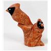 Image 2 : Zuni Apple Coral Double Cardinal Fetish, H Sandy