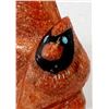 Image 4 : Zuni Apple Coral Double Cardinal Fetish, H Sandy