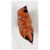 Image 9 : Zuni Apple Coral Double Cardinal Fetish, H Sandy