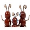 Image 3 : Zuni Soapstone Triple Ant Fetish by Danny Booqua