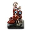 Image 8 : Zuni Soapstone Triple Ant Fetish by Danny Booqua