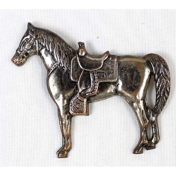 Vintage Southwestern Metal Horse Pin