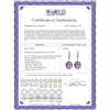 Image 2 : Genuine 10.75 ctw Amethyst & Diamond Earrings 14KT Rose Gold - REF-37N8R