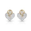 Image 1 : Natural 0.96 CTW Diamond Earrings 18K Yellow Gold - REF-121R5K