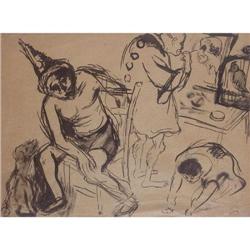 Issachar Ber Ryback, Russian and Judaica painting, Ecole de Paris