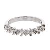 Image 1 : Natural 0.03 CTW Diamond Band Ring 14K White Gold - REF-28R8K