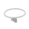 Image 1 : Natural 0.10 CTW Diamond Ring W=5MM 18K Gold - REF-25R2K