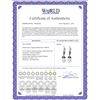 Image 2 : Genuine 4.4 ctw Pearl & Amethyst Earrings 14KT Rose Gold - REF-25H3X