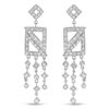Image 1 : Natural 0.95 CTW Diamond Earrings 18K White Gold - REF-127X8T