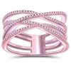 Image 1 : Natural 0.17 CTW Diamond Ring 14K Rose Gold - REF-45X2T