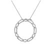Image 1 : Natural 0.57 CTW Diamond Necklace 14K White Gold - REF-95N4Y
