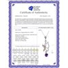 Image 2 : Genuine 0.40 ctw Amethyst Necklace 14KT White Gold - REF-22F2Z