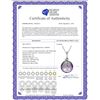 Image 2 : Genuine 5.32 ctw Amethyst & Diamond Necklace 14KT White Gold - REF-31P2H