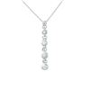 Image 1 : Natural 0.25 CTW Diamond Necklace 14K White Gold - REF-51K3R