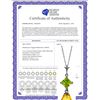 Image 2 : Genuine 5.5 ctw Citrine & Peridot Necklace 14KT White Gold - REF-22K2V