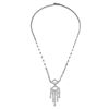 Image 1 : Natural 1.45 CTW Diamond Necklace 18K White Gold - REF-353F7M