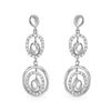Image 1 : Natural 0.39 CTW Diamond Earrings 14K White Gold - REF-75N6Y