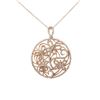 Image 1 : Natural 0.79 CTW Diamond Necklace 14K Rose Gold - REF-90F2M
