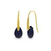 Image 1 : Genuine 8 ctw Sapphire Earrings 14KT Yellow Gold - REF-47T4A