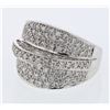Image 1 : Natural 0.90 CTW Diamond Ring 18K White Gold - REF-186W3H