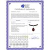 Image 2 : Genuine 6.01 ctw Garnet & Diamond Necklace 14KT White Gold - REF-49P2H