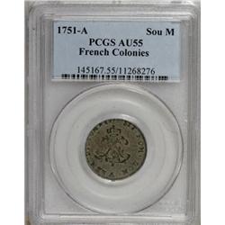 1751-A Sou Marque AU55 PCGS