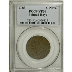 1785 COPPER Nova Constellatio Copper, Pointed Rays VF3