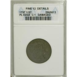 1797 1/2 C Plain Edge F12 ANACS
