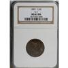 Image 3 : 1851 1/2 C Brown MS63 NGC