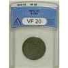 Image 1 : 1812 1C Large Date VF20 ANACS