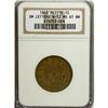 Image 3 : 1843 1C Petite Head, Small Letters Brown MS61 NGC