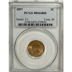 1897 1C Red MS64 PCGS