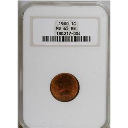 1900 1C Red and Brown MS65 NGC