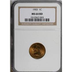 1903 1C Red MS64 NGC