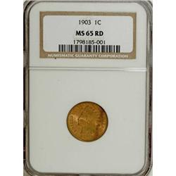 1903 1C Red MS65 NGC