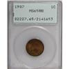 Image 1 : 1907 1C Red and Brown MS65 PCGS