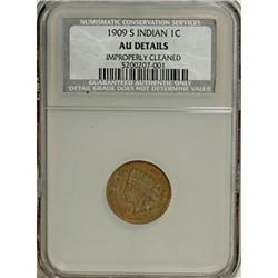 1909-S 1C AU52 CSN