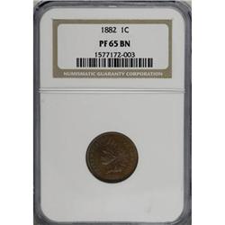 1882 1C Brown PR65 NGC