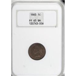 1883 1C Brown PR65 NGC