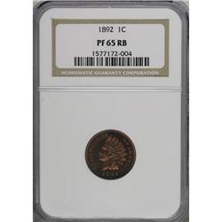 1892 1C Red and Brown PR65 NGC