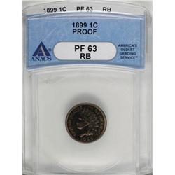 1899 1C Red and Brown PR63 ANACS