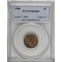 1908 1C Red PR64 PCGS